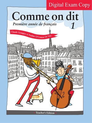 cover image of Digital Exam Copy for Comme on dit